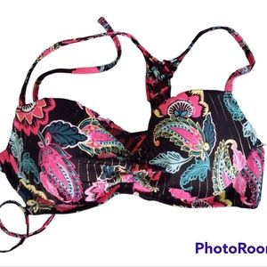 Shade & Shore Floral Padded Swim Top Women’s Plus size 32 C